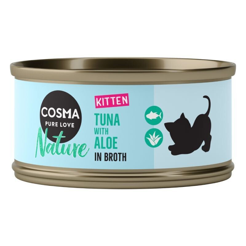 Cosma • Nature • in Broth • Tuna &amp; Aloe Vera • Kitten