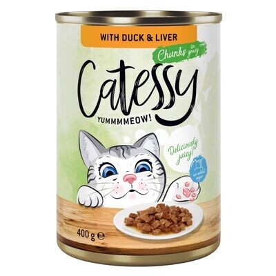 Catessy • Chunks in Gravy • with Duck &amp; Liver