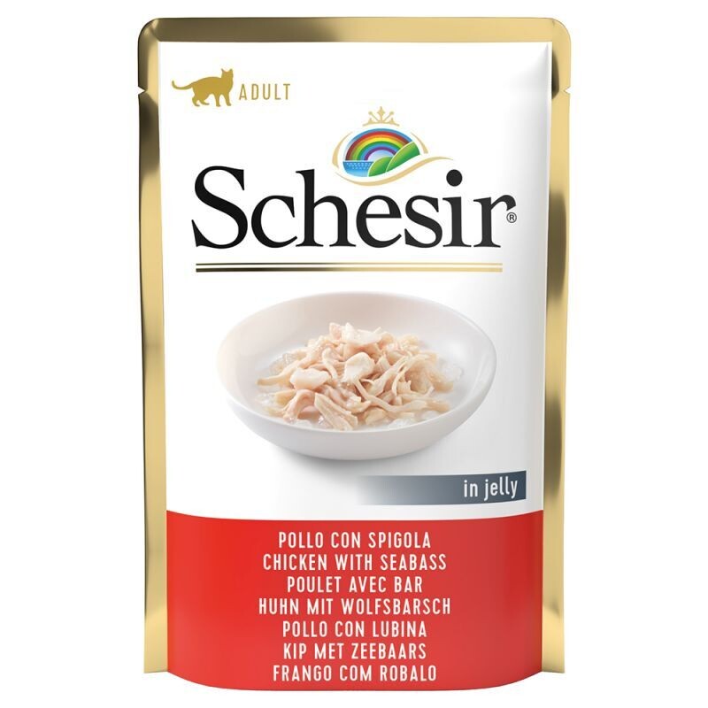 Schesir • in Gelee • Huhn mit Wolfsbarsch