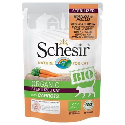 Schesir • Bio • Sterilized • Rind mit Huhn und Karotte