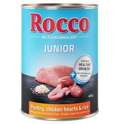 Rocco • Junior • Poultry with Chicken Hearts &amp; Rice