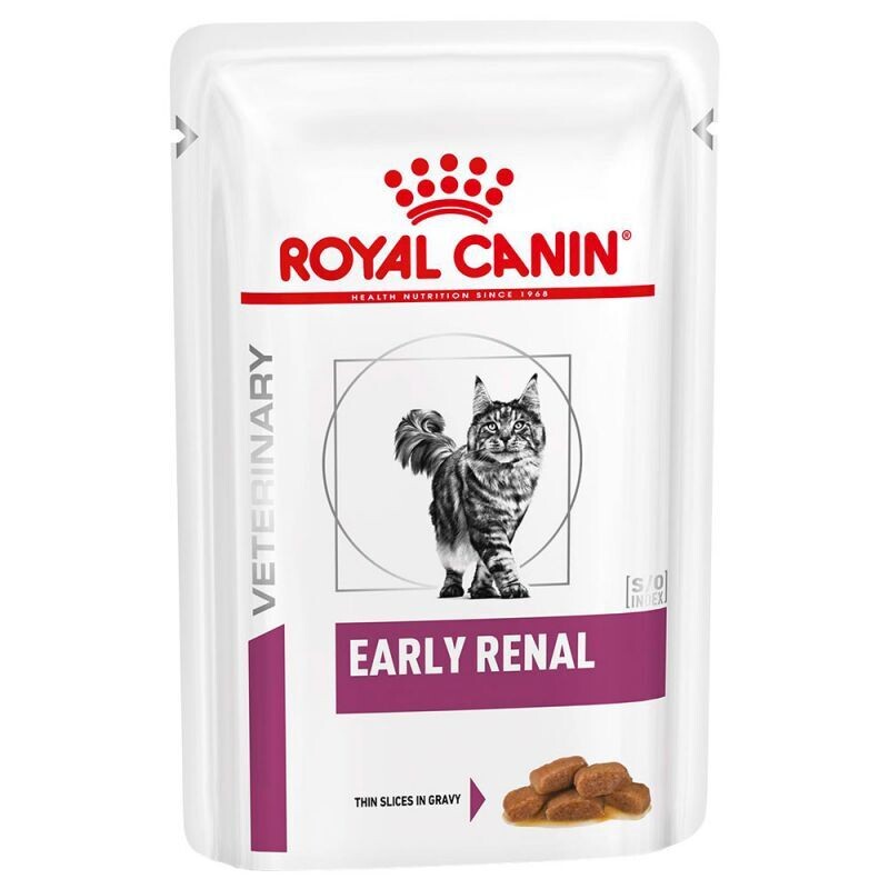 Royal Canin • Veterinary Feline • Early Renal • Thin slices in gravy