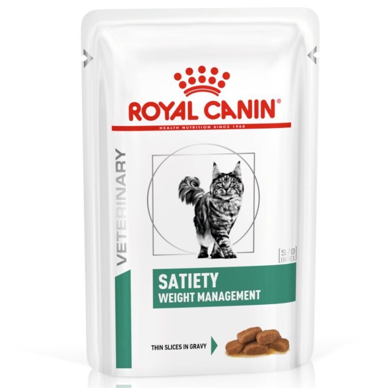Royal Canin • Veterinary Feline • Satiety Weight Management • Thin slices in gravy