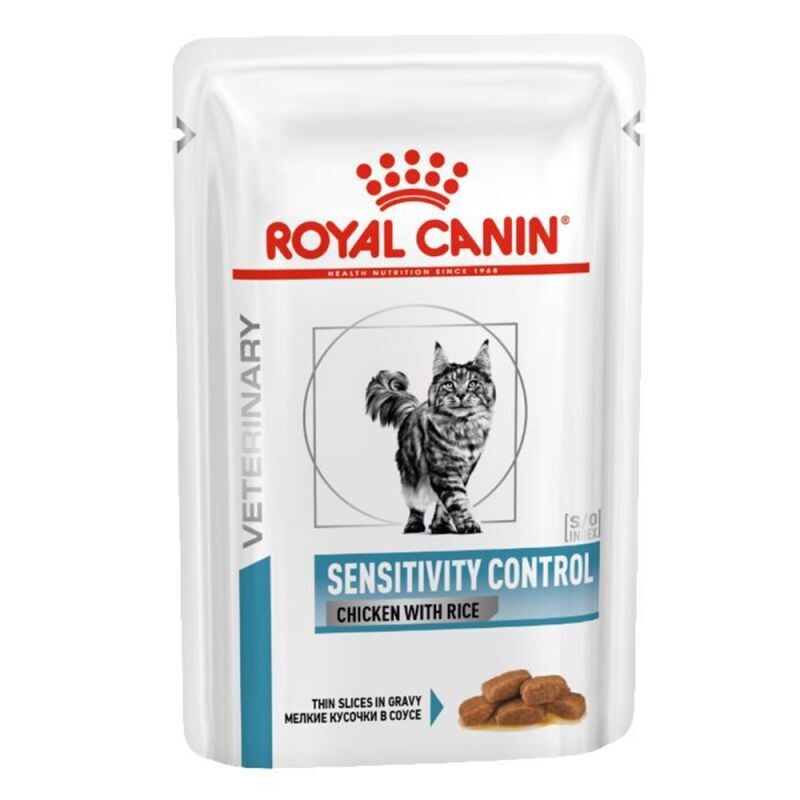 Royal Canin • Veterinary Feline • Sensitivity Control • Thin slices in gravy • with Chicken