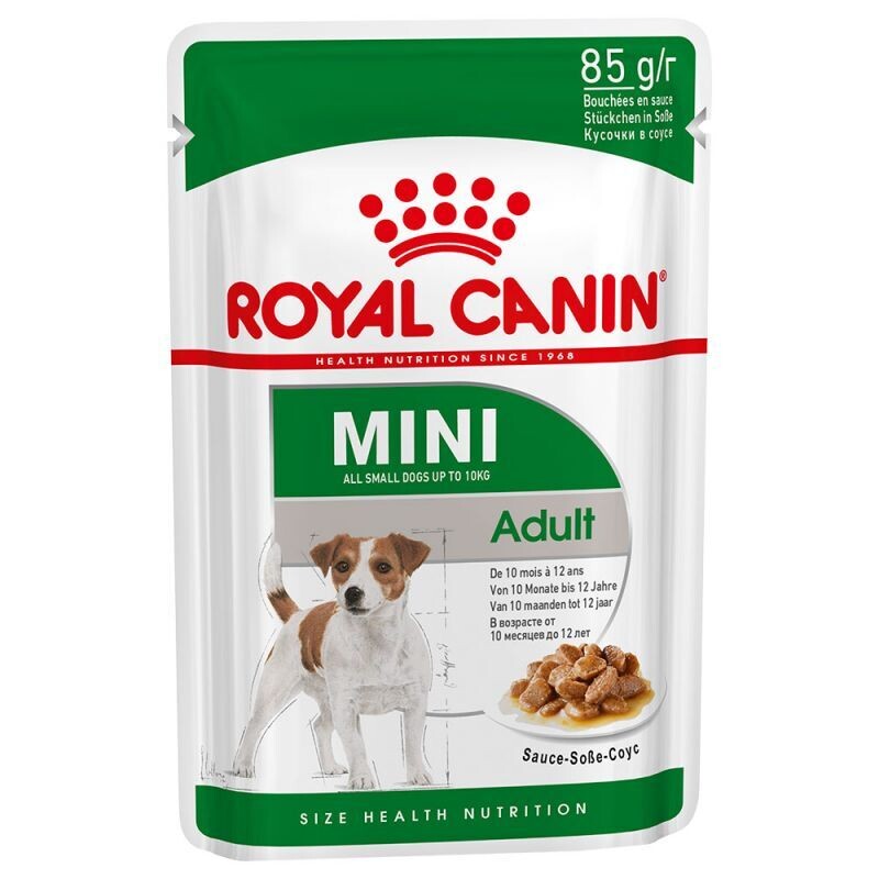 Royal Canin • Size Health Nutrition • Mini Adult • Chunks in sauce