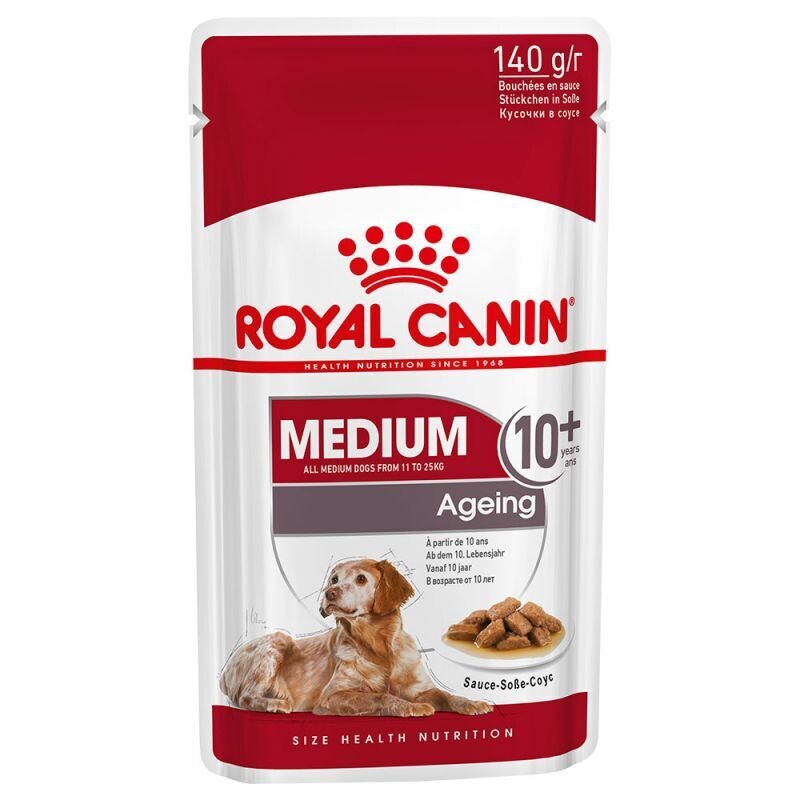 Royal Canin • Size Health Nutrition • Medium Ageing 10+ • Chunks in sauce
