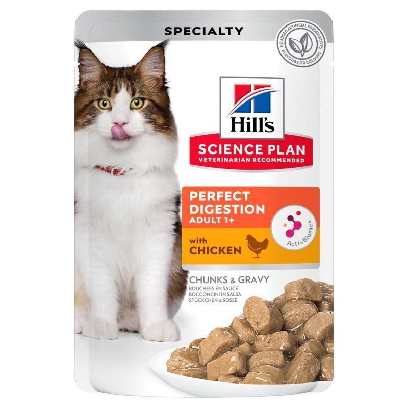 Hill's • Science Plan • Perfect Digestion • Chunks and Gravy • with Chicken