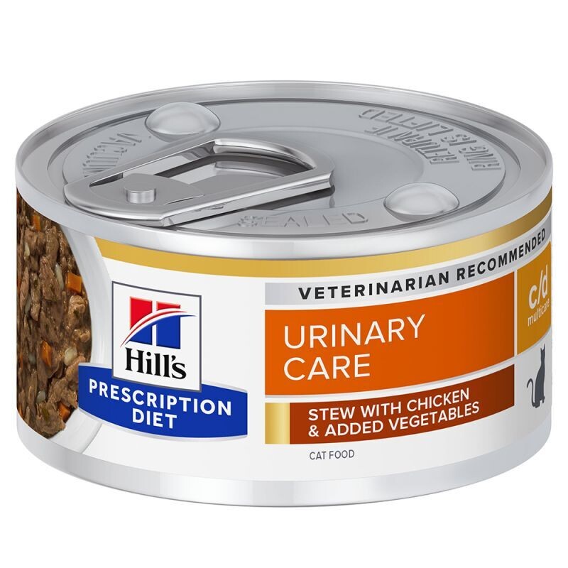 Hill&#39;s • Prescription Diet • Urinary Care • c/d Multicare • Stew with Chicken &amp; added Vegetables