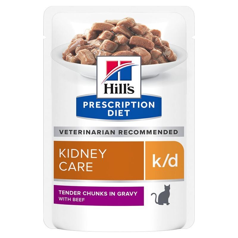 Hill&#39;s • Prescription Diet • Kidney Care • k/d • with Beef