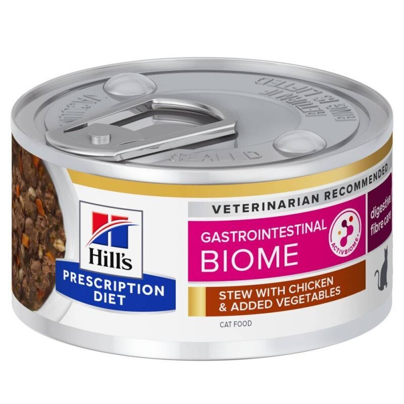 Hill&#39;s • Prescription Diet • Digestive/Fibre Care • Gastrointestinal Biome • Stew with Chicken &amp; added Vegetables
