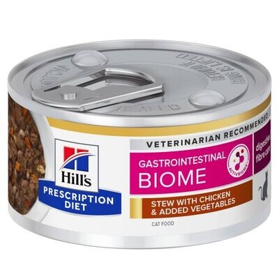 Hill's • Prescription Diet • Digestive/Fibre Care • Gastrointestinal Biome • Stew with Chicken & added Vegetables
