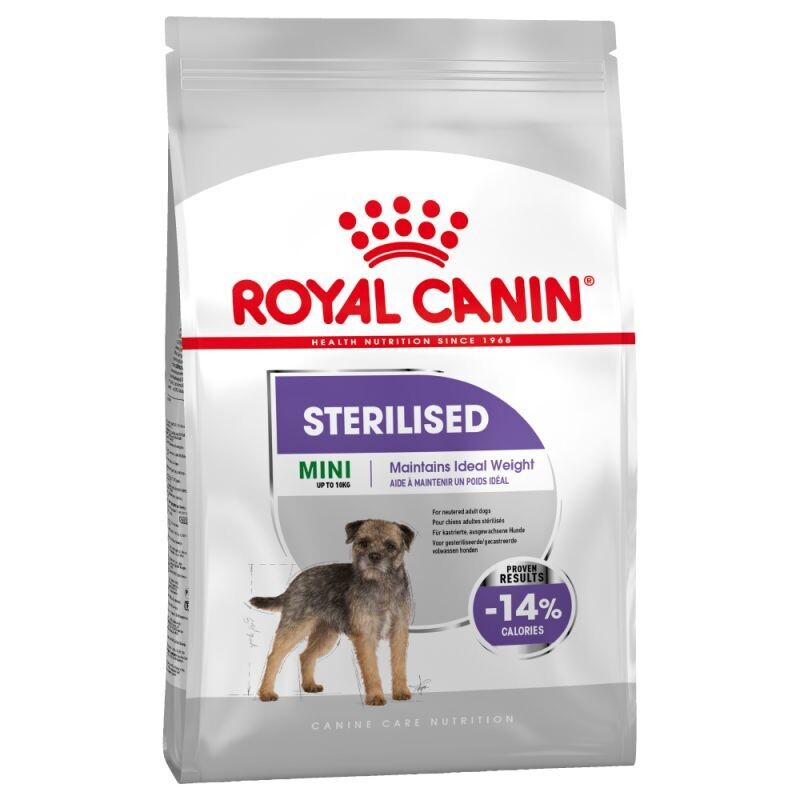 Royal Canin • Canine Care Nutrition • Sterilised • Mini, Vol.: maisā 3 kg.