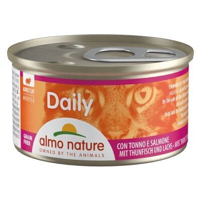 Almo Nature • Daily • Mousse • con Tonno e Salmone