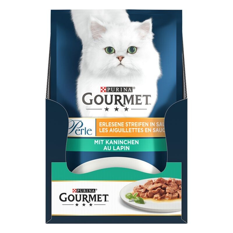 Purina • Gourmet • Perle • Erlesene Streifen in Sauce • mit Kaninchen
