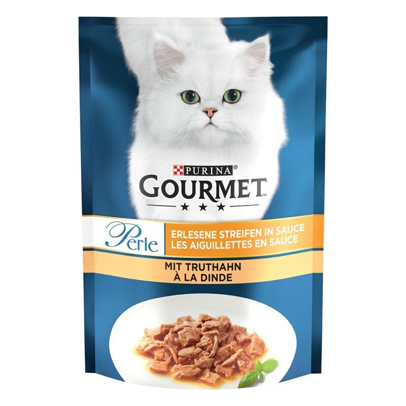 Purina • Gourmet • Perle • Erlesene Streifen in Sauce • mit Truthahn