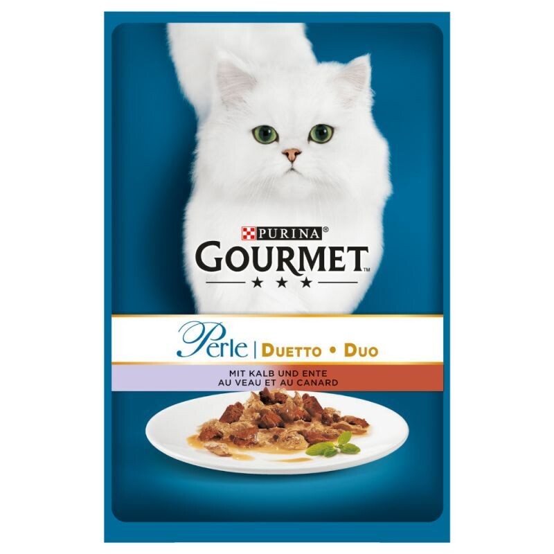 Purina • Gourmet • Perle • Duetto • Duo • mit Kalb und Ente