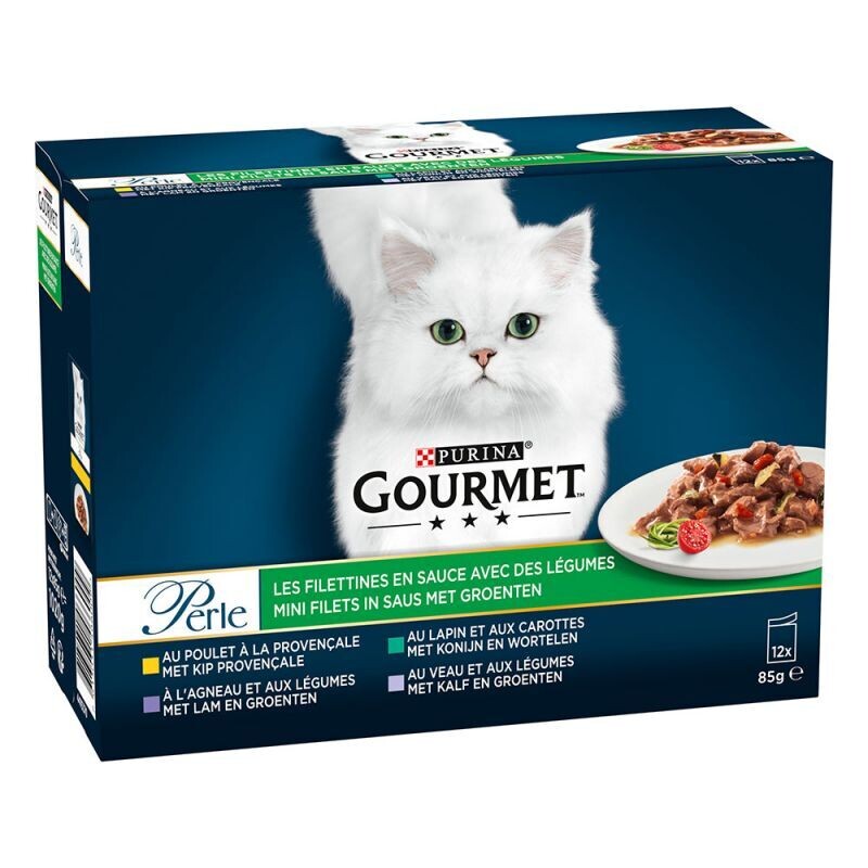 Purina • Gourmet • Perle • Mini Filet in Saus met Groenten