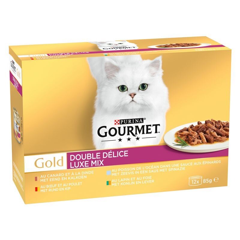 Purina • Gourmet • Gold • Duo Delice • Luxe Mix