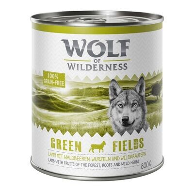 Wolf of Wilderness • Grain Free • Green Fields • Lamb with Fruits of The Forest, Roots and Wild Herbs