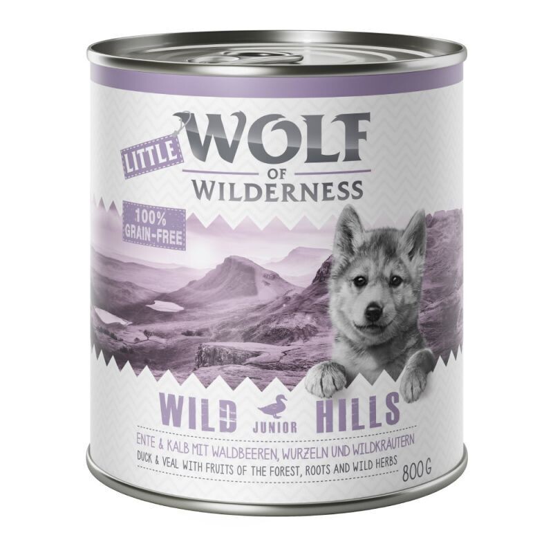 Wolf of Wilderness • Grain Free • Wild Hills • Duck & Veal with Fruits of The Forest, Roots and Wild Herbs • Puppy