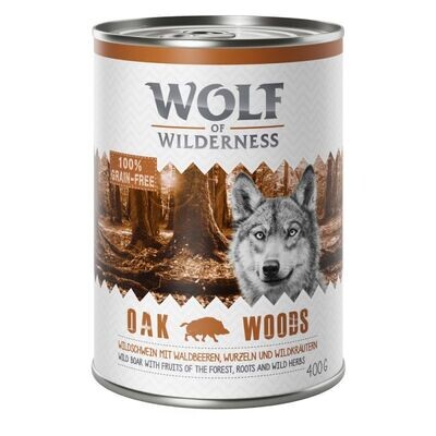 Wolf of Wilderness • Grain Free • Oak Woods • Wild Boar with Fruits of The Forest, Roots and Wild Herbs