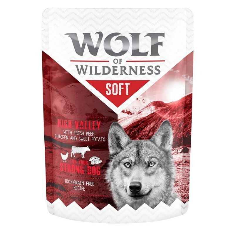 Wolf of Wilderness • Soft • Grain Free • High Valley • With Fresh Beef, Chicken and Sweet Potato
