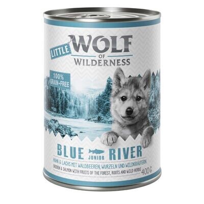 Wolf of Wilderness • Grain Free • Blue River • Chicken &amp; Salmon with Fruits of The Forest, Roots and Wild Herbs • Puppy