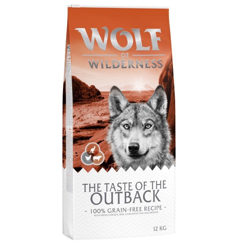 Wolf of Wilderness • The Taste Of • The Outback • with Chicken, Beef and Kangaroo