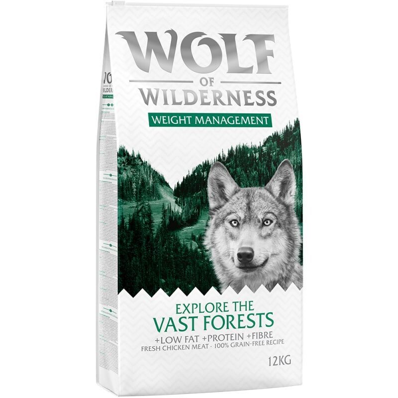 Wolf of Wilderness • Weight Management • Explore The Vast Forests • Fresh Chicken Meat + Low Fat + Protein + Fibre