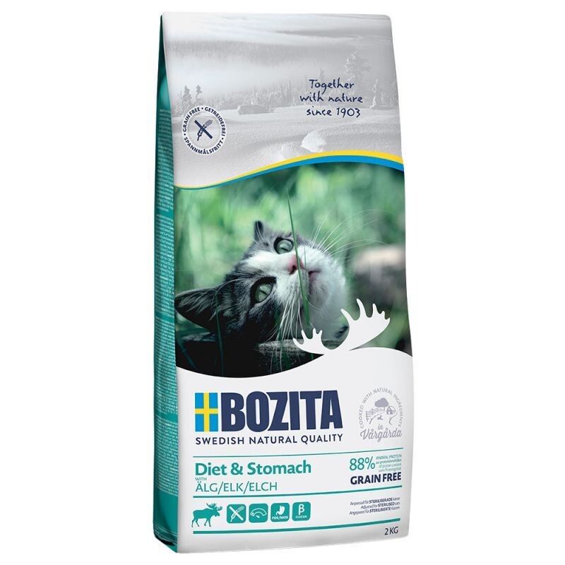 Bozita • Feline Function • Grain Free • Sensitive • Diet &amp; Stomach • with Elk