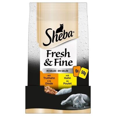 Sheba • Fresh &amp; Fine •  in Jelly • Geflügel Variation