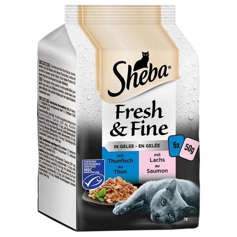 Sheba • Fresh & Fine •  in Jelly • Fisch Variation