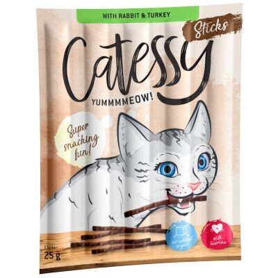 Catessy • Katzensticks • mit Kaninchen, Pute & Hefe