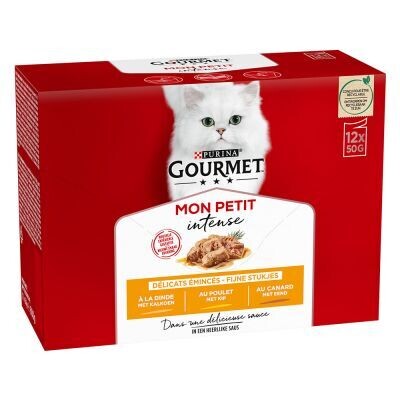 Purina • Gourmet • Mon Petit • Feine Streifen • mit Ente, Huhn und Truthahn 12 pcs