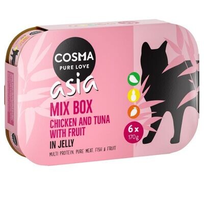 Cosma • Asia • in Jelly • Mix Box  • Chicken with Tuna with Fruit