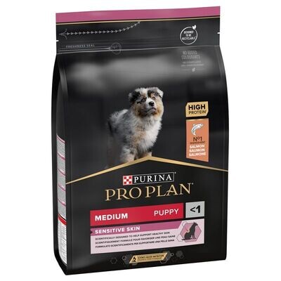Purina • Pro Plan • Medium • Sensitive Skin • Rich in Salmon • Puppy