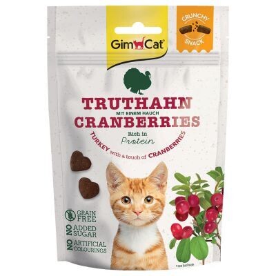 GimCat Crunchy Snacks - Truthahn & Cranberries