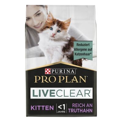 Purina • Pro Plan • LiveClear • Kitten • Truthahn