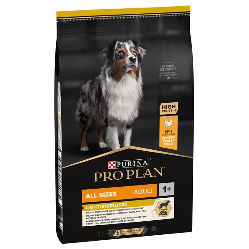 Purina • Pro Plan • All Size • Light &amp; Sterilised • Rich in Chicken