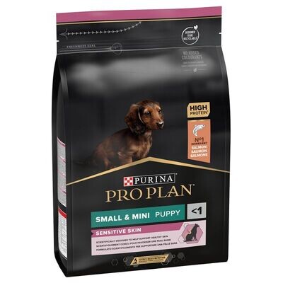 Purina • Pro Plan • Small &amp; Mini • Sensitive Skin • Rich in Salmon • Puppy