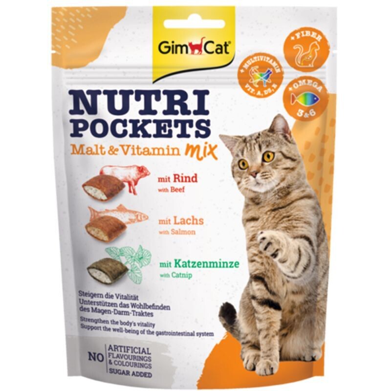 GimCat Nutri Pockets - Malt-Vitamin Mix