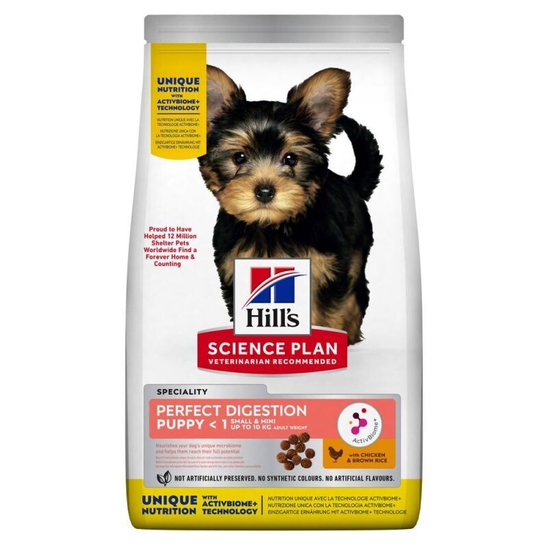 Hill's • Science Plan • Puppy <1 • Small & Mini • Perfect Digestion • with Chicken