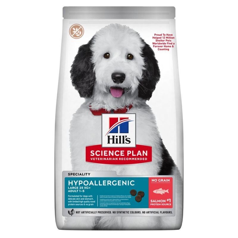 Hill&#39;s • Science Plan • No Grain • Large • Hypoallergenic • with Salmon