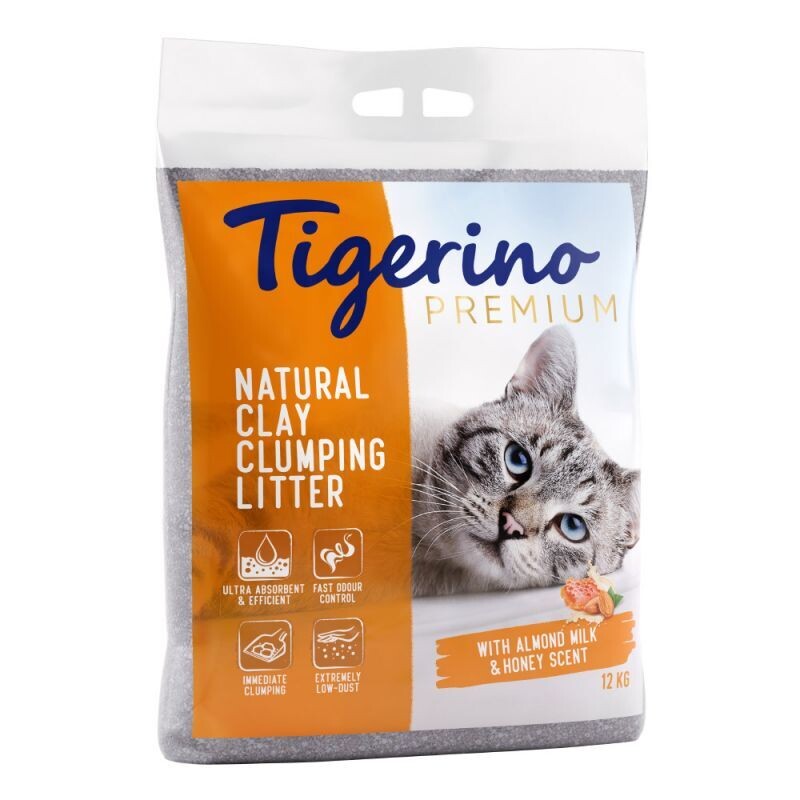 Tigerino Premium Litter - Mandelmilch &amp; Honigduft *
Mandeļu piena un medus aromāts