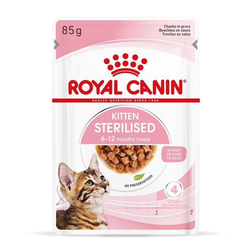 Royal Canin • Health Nutrition • Sterilised Kitten • in Gravy