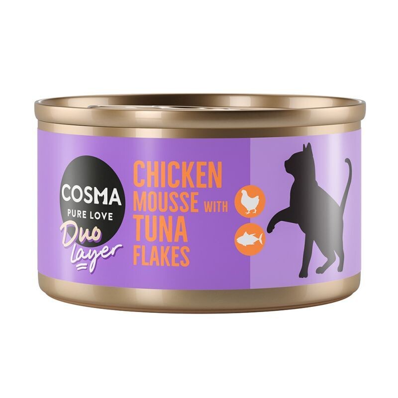 Cosma • DUO Layer • Hühnchenmousse mit Thunfischstückchen