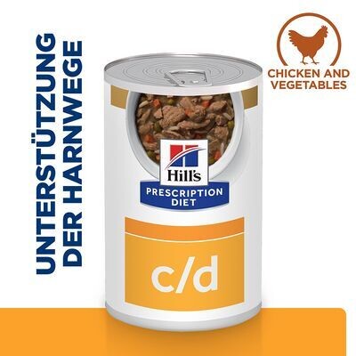 Hill&#39;s • Prescription Diet • Urinary Care • c/d Multicare • Stew with Chicken &amp; Added Vegetables, Vol.: Iepakojums 12 x 354 g