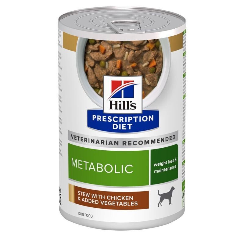 Hill&#39;s • Prescription Diet • Metabolic • Weight loss &amp; Maintenance • Stew with Chicken &amp; Added Vegetables