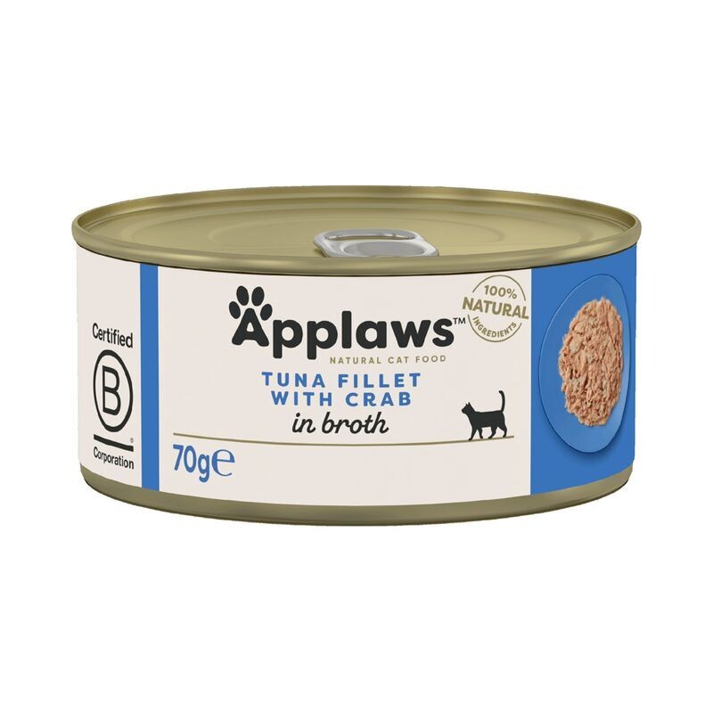 Applaws • in Broth • Tuna Fillet with Crab