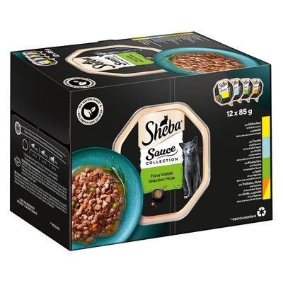Sheba • Sauce Collection • in Sauce • Fine Vielfat (Kaninchen; Forelle; Huhn; Truthahn &amp; Huhn)